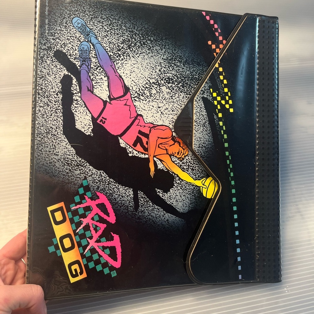 NWT Retro Basketball Print Binder